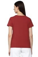 Allen Solly Women's 100% Polyester Regular Fit T-Shirt