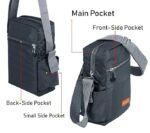 Storite 10 Inch Stylish Padded Mini Sling Bag for Men and Women, Small Passport Travel Bag and Small Sling Bag With Water Bottle Pocket