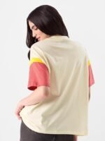 Back Off Womens Oversized Fit Graphic Printed Half Sleeve Cotton Multicolored