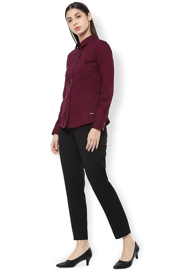 Van Heusen Women's Polyester Regular Fit Shirt