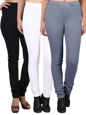 DUEFIT Women's Jegging (Combo Pack of 3)