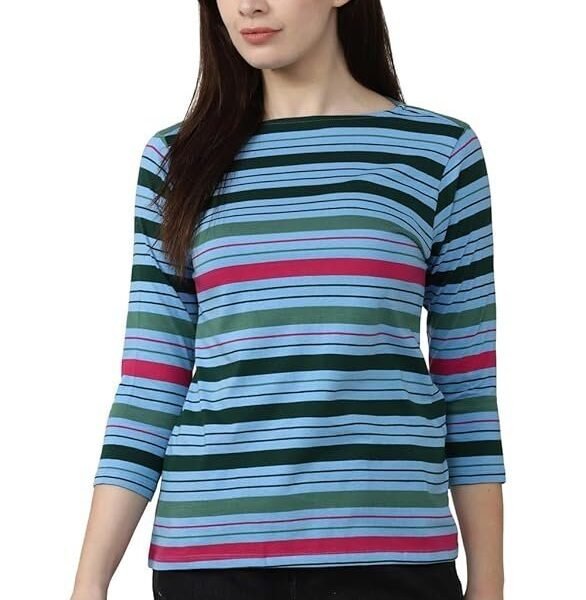 Van Heusen Women's Cotton Regular Fit T-Shirt