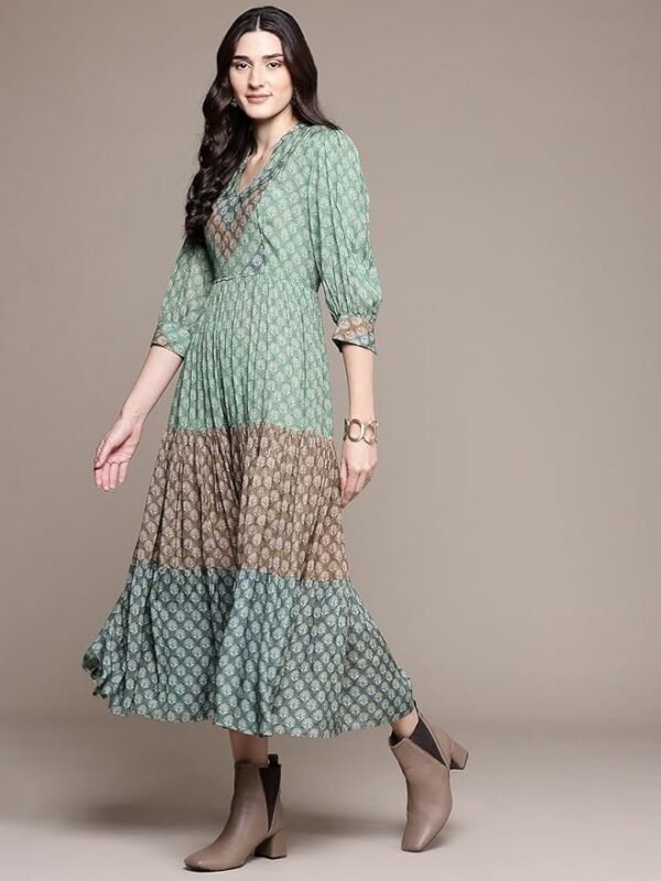 Green Essential-Avani Buti Long Dress