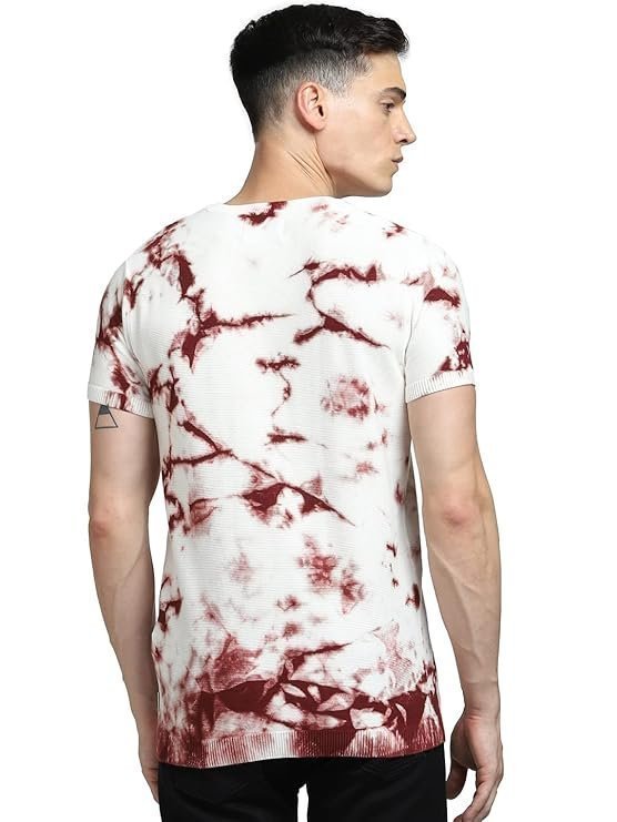 JACK & JONES Men's Printed Regular Fit Crew Neck T-Shirt