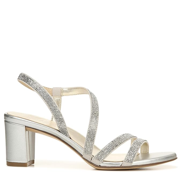 Womens Vanessa2 Rhinestone Embellished Strappy Heeled Sandal