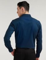 Peter England Men's Everyday Solid Slim Fit Full Sleeve Formal Shirt | Cotton-Rich