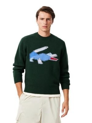 Lacoste Men's Wool Modern Pullover Sweater