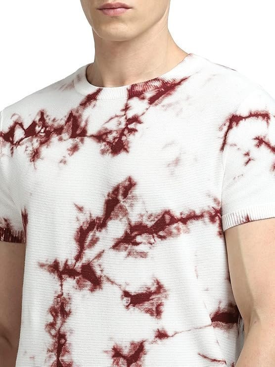 JACK & JONES Men's Printed Regular Fit Crew Neck T-Shirt