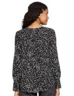 Marks & Spencer Womens Printed Polyester Round Neck Regular Fit Top