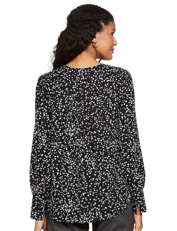 Marks & Spencer Womens Printed Polyester Round Neck Regular Fit Top