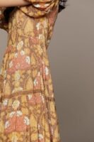Kumar Yellow Paisley Print Long Dress